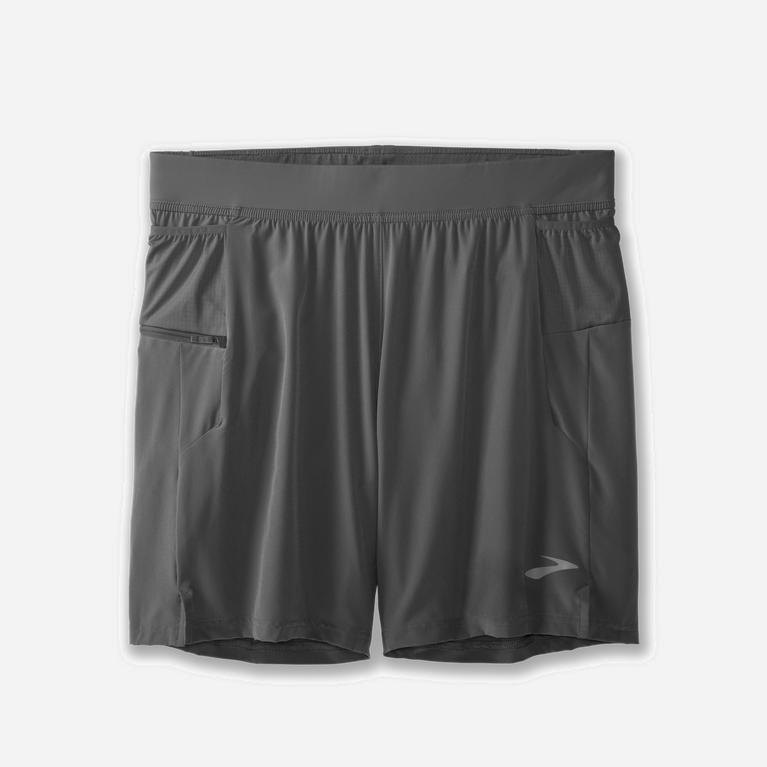 Brooks Sherpa 7 2-In-1 Löparshorts Herr 072186-AWT Grå
